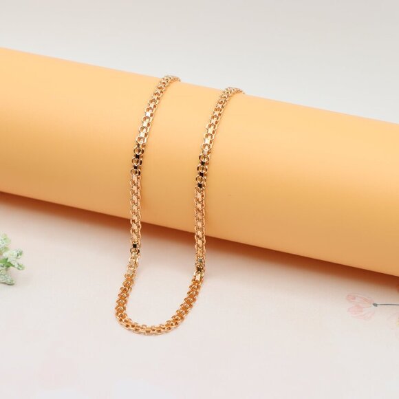 Chunky Rose Gold Chain Necklace – Bold 18 Inch Statement Piece, XPNL0205 - Picture 7 of 12